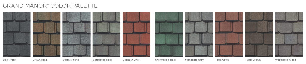 Tallahassee roofing contractor shingle color grand manor
